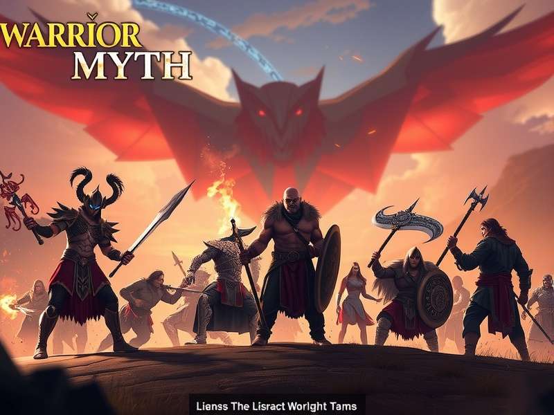 Warrior S Myth gameplay screenshot showing epic battle