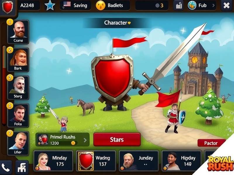 Royal Rush battle strategy screen