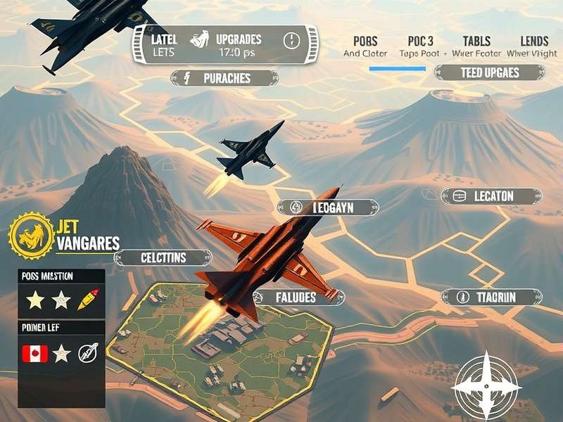 Jaipur Jet Vanguard customization screen showing jet upgrades