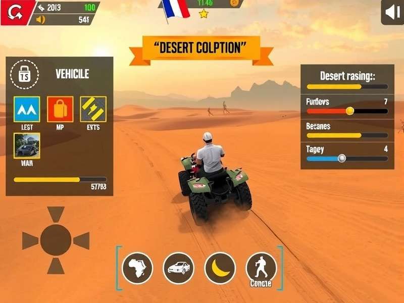 Multiplayer Racing in Indian Sandstorm Fury Indian Sandstorm Fury multiplayer racing scene