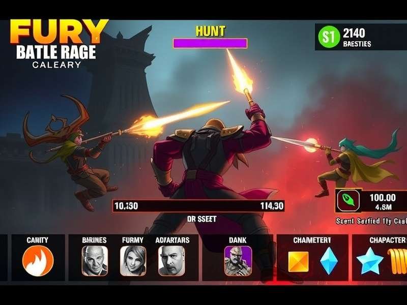 Fury Warfront Battle Rage gameplay screenshot showing intense combat