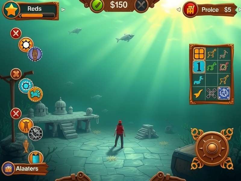 Puzzle Solving in Tidal Treasure Tracker Tidal Treasure Tracker puzzle solving interface