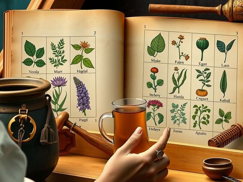 Person using knowledge from Herbal Infusion Expert to prepare real herbal tea