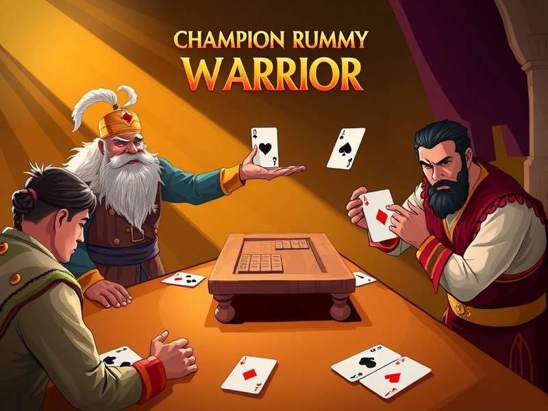 Champion Rummy Warrior Card Game Champion Rummy Warrior gameplay illustration