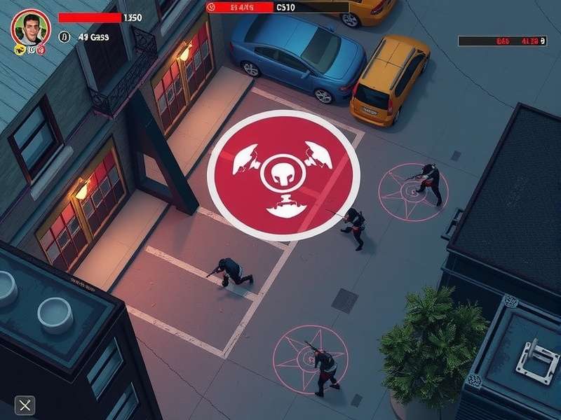 Concrete Carnage Crew Urban Combat Concrete Carnage Crew gameplay screenshot showing urban combat