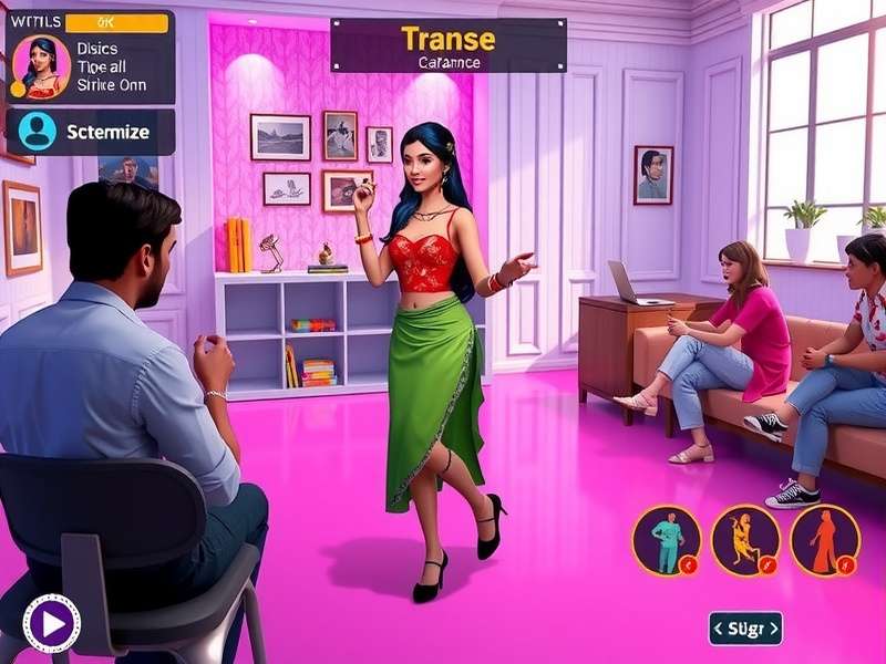 Development team working on Salsa With Bollywood Twist