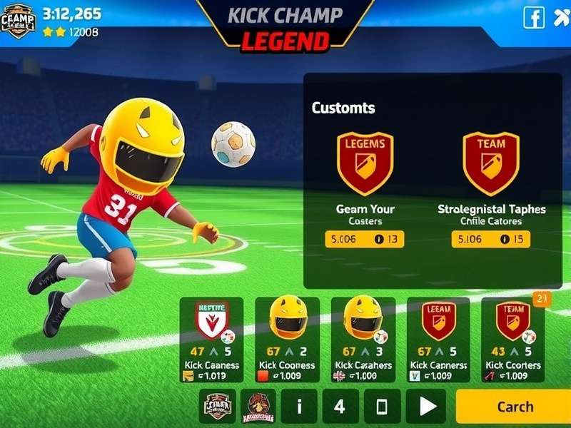 Kick Champ Legend esports tournament with competitive players