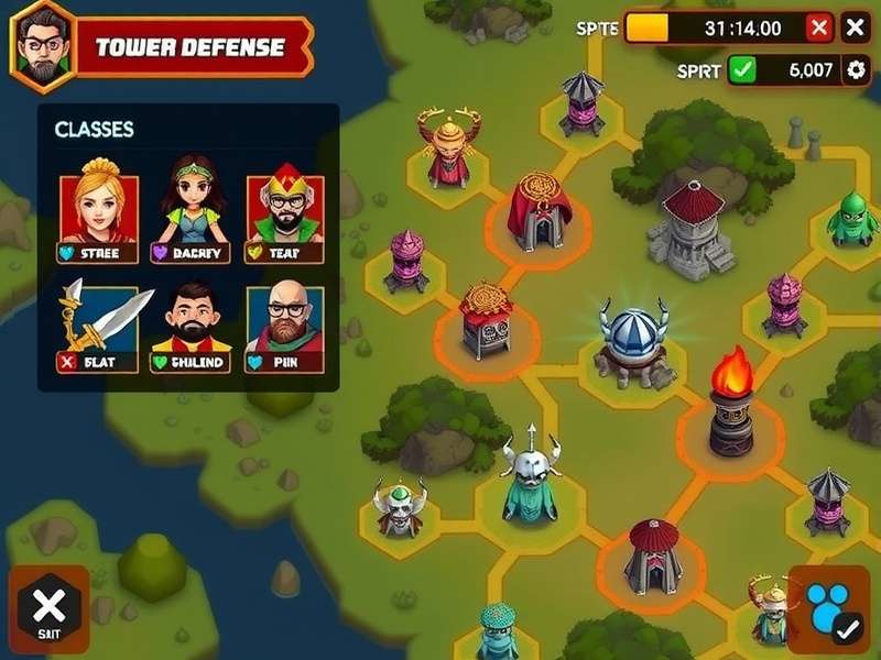 Desi Coop Defenders gameplay screenshot showing cooperative tower defense mechanics