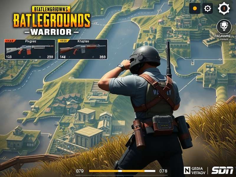 PUBG Legendary Warrior gameplay screenshot showing intense combat