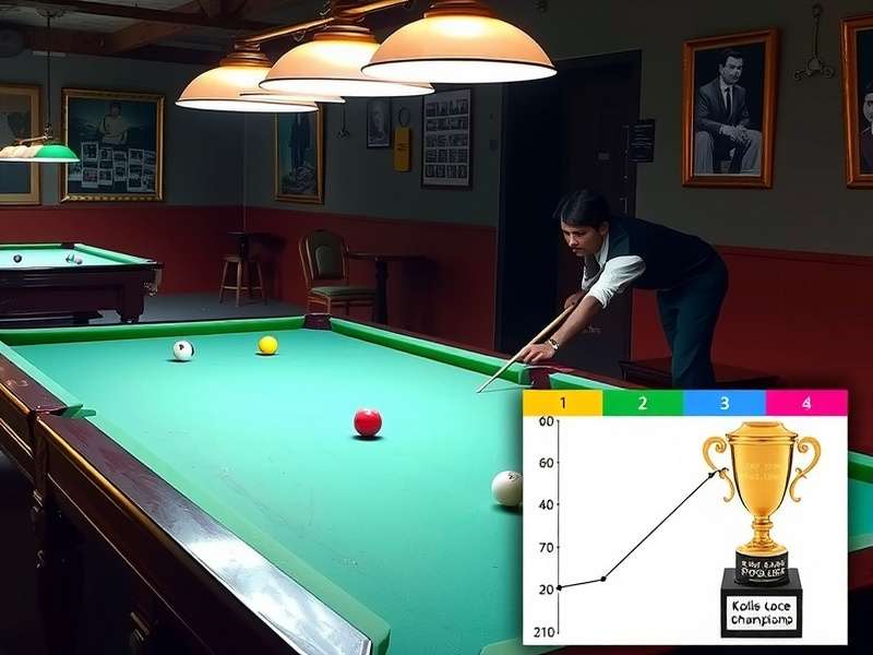 Kolkata Pool Elite championship match in progress