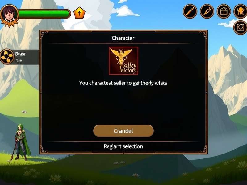 Arrancar Quest Valley Victory gameplay screenshot showing character in valley environment