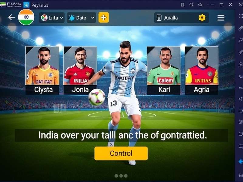 Game Control Interface FIFA Mobile Indian Heroes control interface