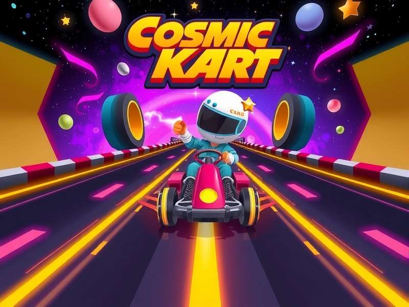 Cosmic Kart Racers - In-Game Racing Action Cosmic Kart Racers Gameplay Screenshot
