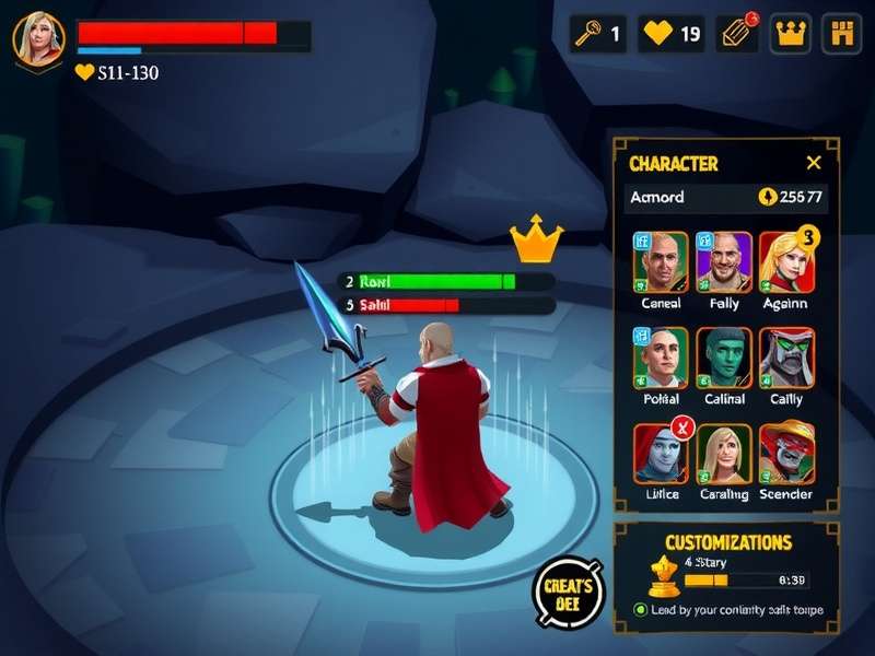 Brave Mace Defender gameplay screenshot showing combat mechanics