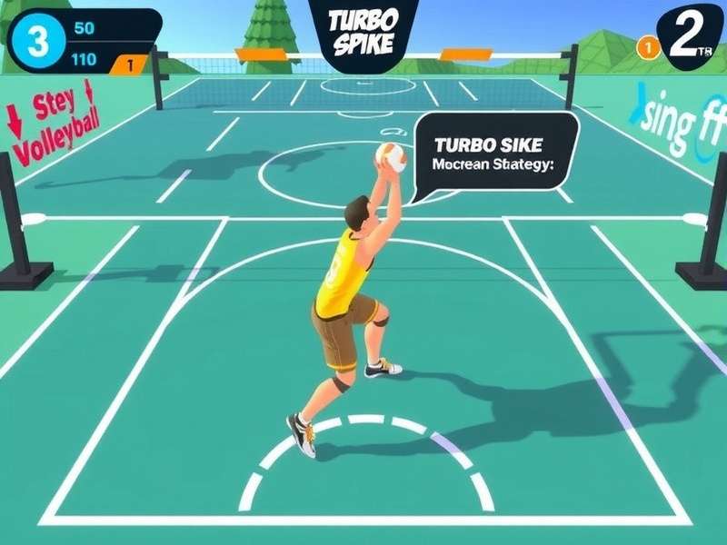 Volley Sprint Masters team coordination strategy diagram