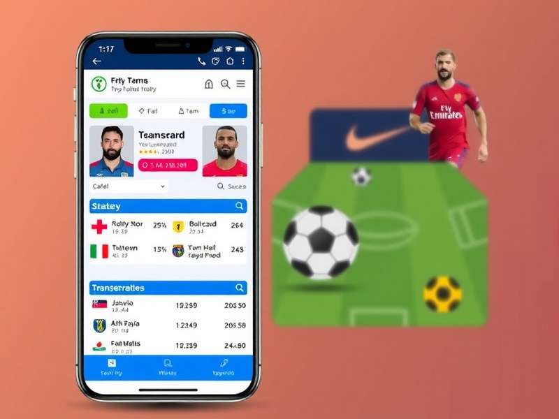 Fantasy Football India mobile app interface showing team selection