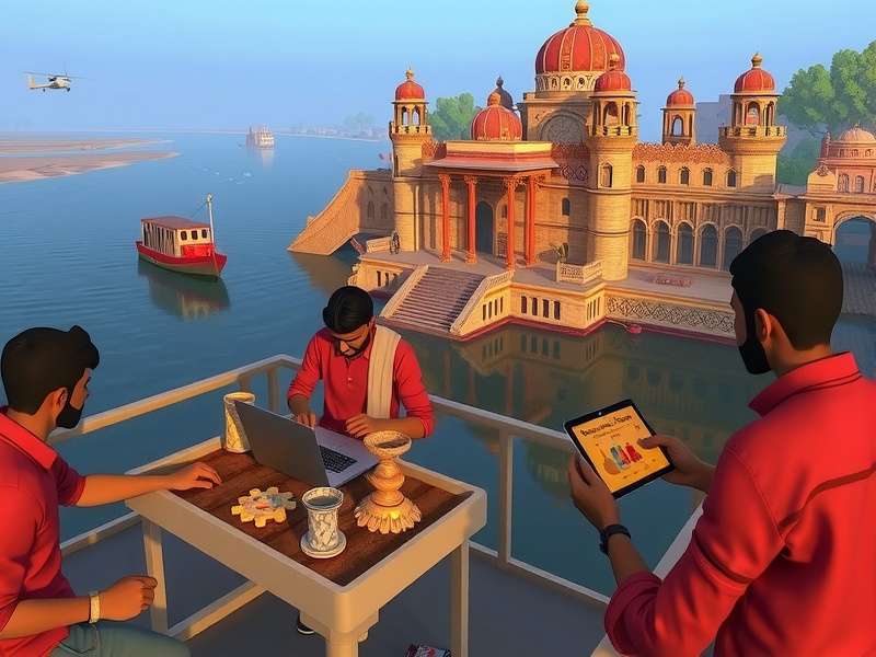 Puzzle solving in Sabarmati River Voyage