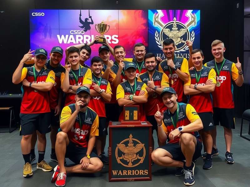 Saffron CSGO Warriors trophy collection and achievements display