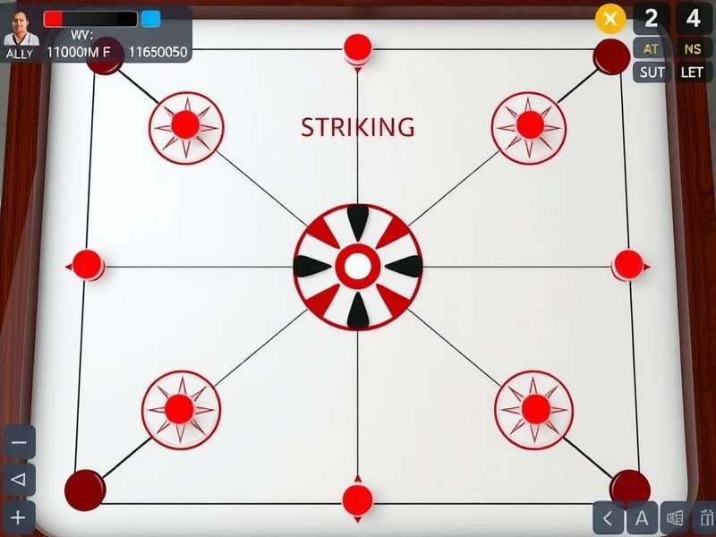 Carrom Stars Supreme Pro Gameplay Carrom Stars Supreme Pro gameplay screenshot showing digital carrom board