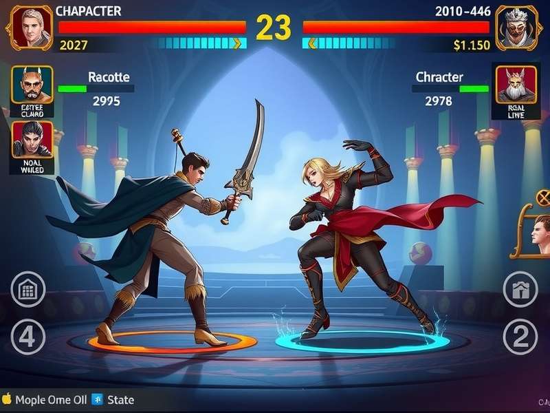 Royal Magnificence Combat character selection screen