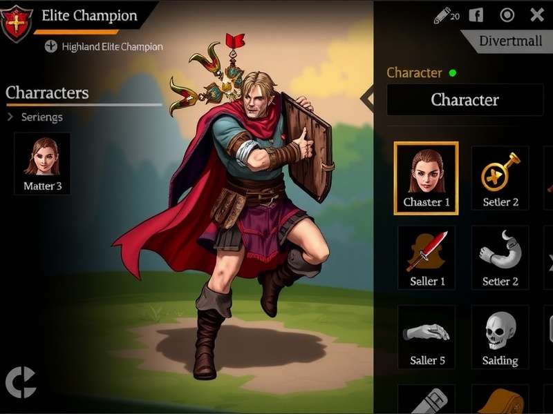 Highland Elite Champion character selection screen
