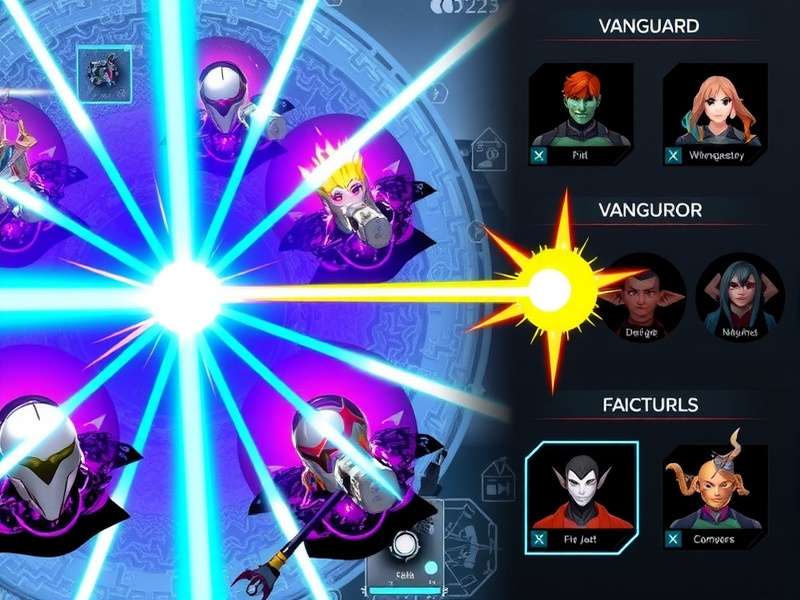 Laser Vanguard Legend character roster showing diverse Vanguards