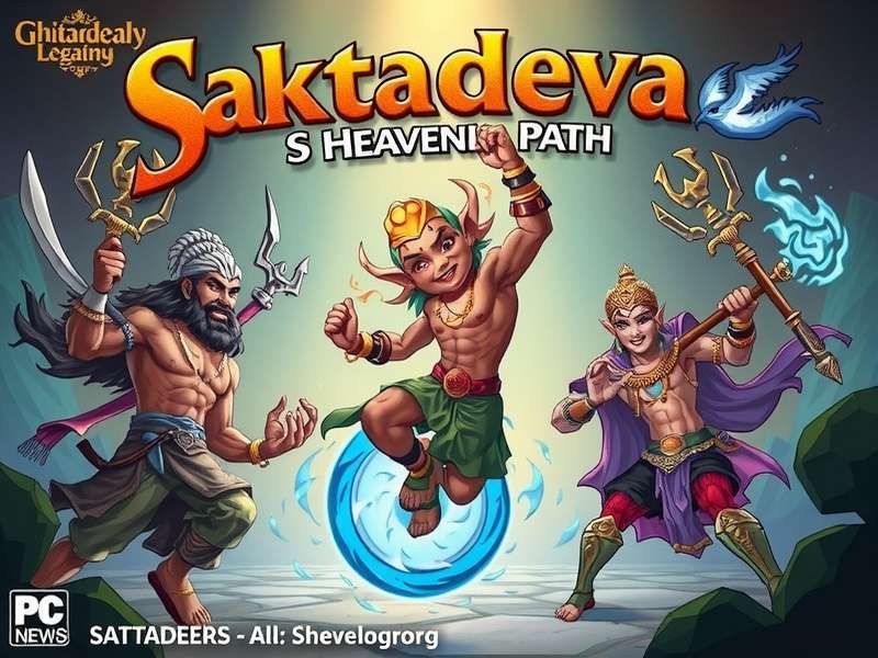 Saktadeva S Heavenly Path character artwork showing deities