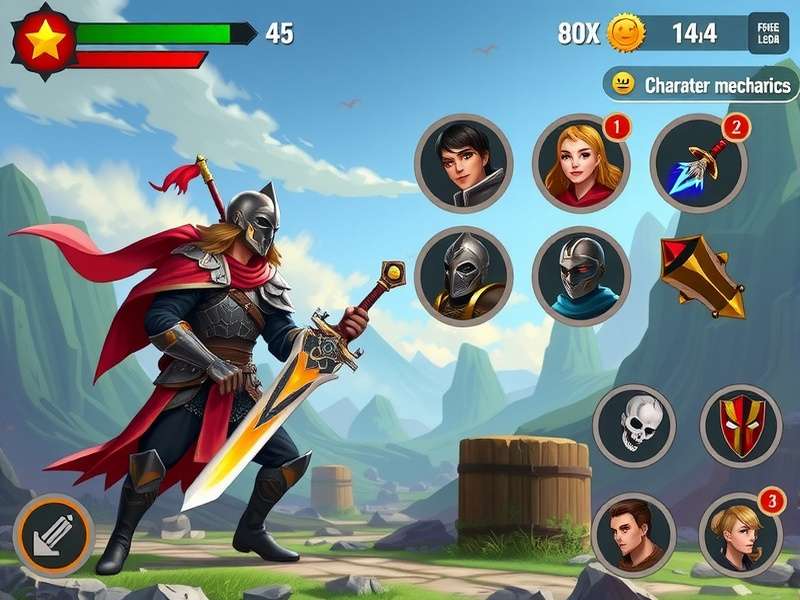 Character customization options in Brave Mace Defender