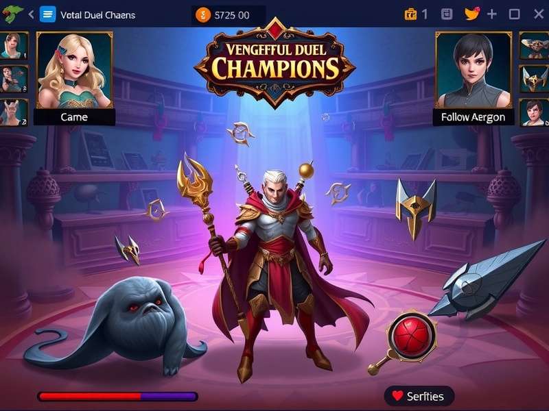 Vengeful Duel Champions character selection screen