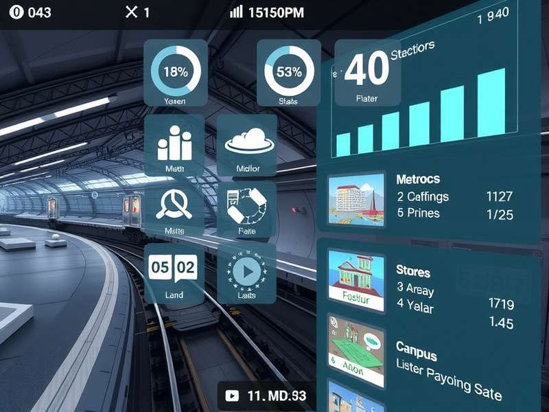 Metro Explorer Pro Gameplay Interface Metro Explorer Pro gameplay screenshot showing detailed metro station