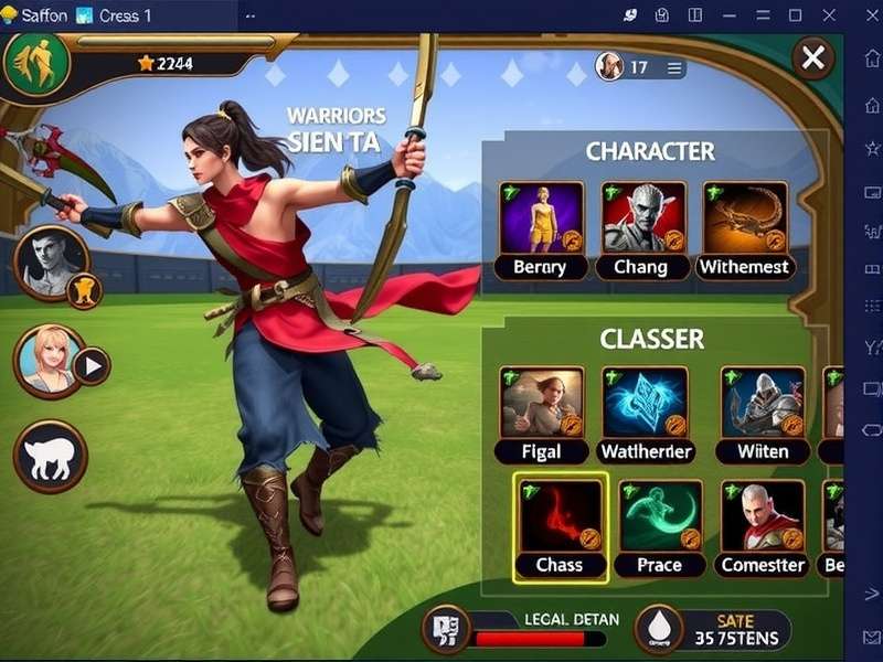 Saffron Warrior Fury character customization screen