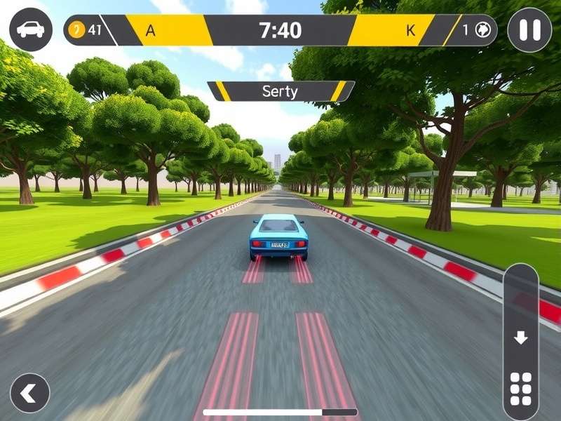 Cubbon Sprint King gameplay screenshot showing racing through Cubbon Park