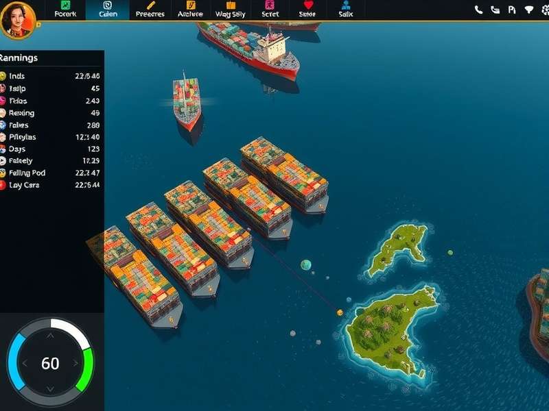 Mangalore Port Supreme multiplayer interface showing player rankings