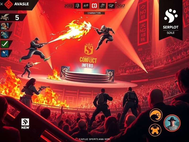 Conflict Inferno Havoc character selection screen showing diverse roster