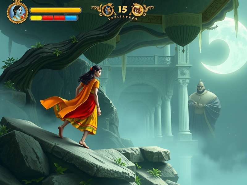 Divine Environments in Krishna S Celestial Abode Krishna S Celestial Abode gameplay screenshot showing divine environments