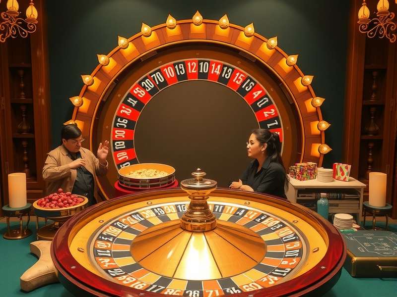 Bollywood Roulette Wheel and Betting Interface Bollywood Roulette wheel with various betting options visible