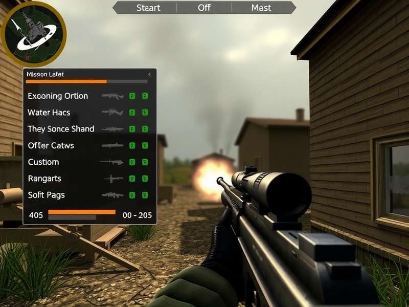 Weapon Arsenal in Frontline Commando: D-Day Weapon selection screen in Frontline Commando D-Day